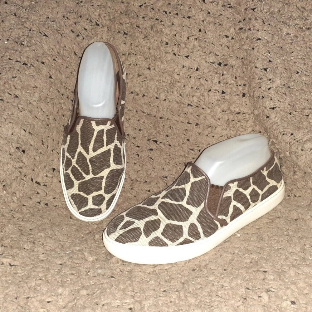 COLE HAAN-Grand.Os-Jennica Shimmer Giraffe Print-Loafers-Sz 7.5B-Excellent